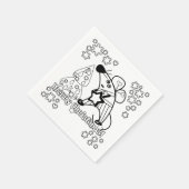 Frohe Weihnachten Neujahr Symbol Maus Cartoon nied Serviette (Ecke)