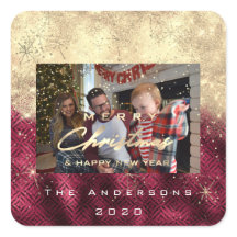 Frohe Weihnachten New Gold Glitzer Foto Beet