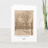 Frohe Weihnachten - New York Central Park Snow (Rückseite)