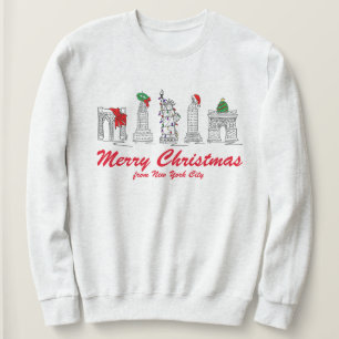 Frohe Weihnachten New York City NYC Sehenswürdigke Sweatshirt