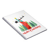 Frohe Weihnachten New Yorker Weihnachtsstatue Notizblock (Rechte Seite)