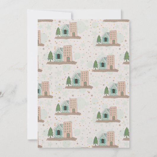 Frohe Weihnachten New Zuhause Foto Apartment Movin Ankündigung (Rückseite)