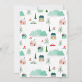 Frohe Weihnachten New Zuhause Foto Mountain House Ankündigung (Rückseite)