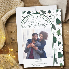 Frohe Weihnachten New Zuhause Foto Weihnachten Pin Ankündigung