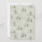 Frohe Weihnachten New Zuhause Pine Tree Doodle Fot (Rückseite)