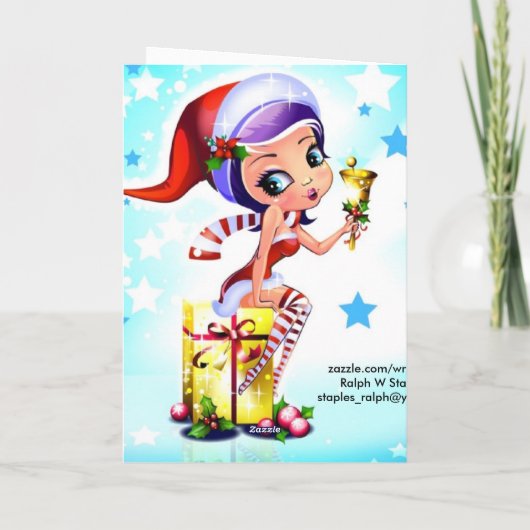 Frohe Weihnachten Niece (Rückseite)