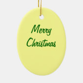 FROHE WEIHNACHTEN niederländische Mädchen Keramikornament (Hinten)