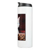 Frohe Weihnachten Niedlich Adorable Kitty Cat Thermosbecher (Nach rechts gedreht)