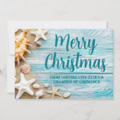 Frohe Weihnachten Niedlich Beach Company Seashell (Vorderseite)