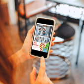 Frohe Weihnachten Niedlich Cookie Foto Collage