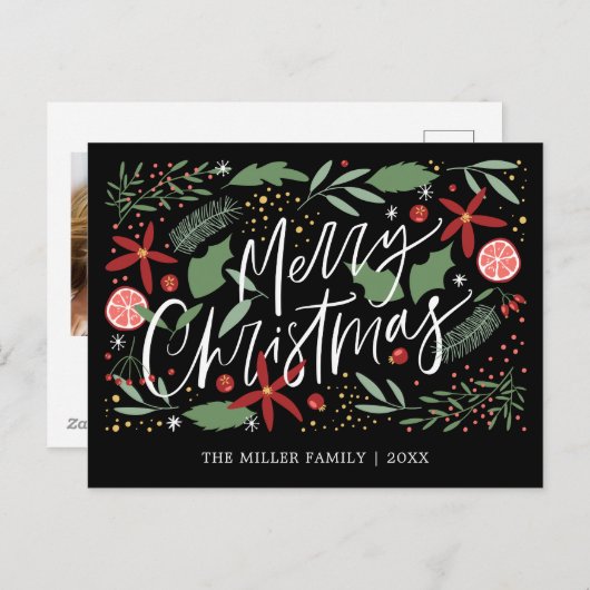 Frohe Weihnachten Niedlich Doodle Urlaub (Vorne/Hinten)