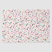 Frohe Weihnachten Niedlich Doodle Whimsical Muster Seidenpapier (Vorderseite)