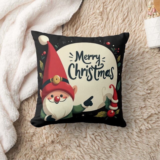 Frohe Weihnachten Niedlich Elf Kissen (Decke)