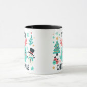 Frohe Weihnachten Niedlich Fluffy Tasse (Zentrum)