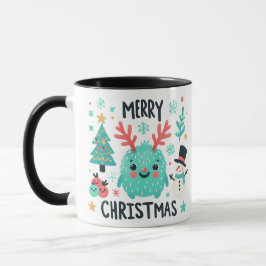 Frohe Weihnachten Niedlich Fluffy Tasse