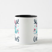 Frohe Weihnachten Niedlich Fluffy Tasse (Zentrum)