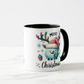 Frohe Weihnachten Niedlich Fluffy Tasse (VorderseiteRechts)