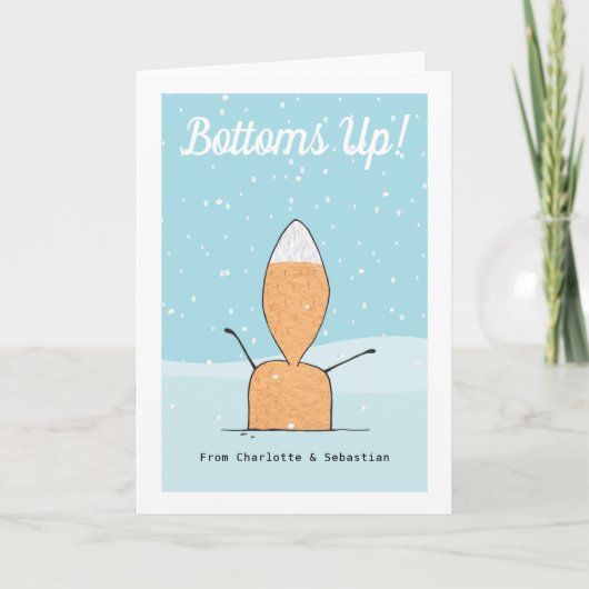 Frohe Weihnachten Niedlich Fox Toms Karte (Vorderseite)