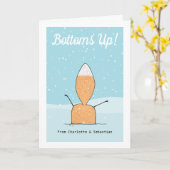 Frohe Weihnachten Niedlich Fox Toms Karte (Gelbe Blume)