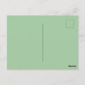 Frohe Weihnachten Niedlich Frosty Snowman Postkarte (Rückseite)