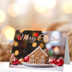 Frohe Weihnachten Niedlich Gingerbread House Custo