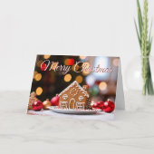 Frohe Weihnachten Niedlich Gingerbread House Custo (Vorderseite)