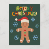 Frohe Weihnachten Niedlich Gingerbread Man (Vorderseite)