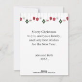 Frohe Weihnachten Niedlich Gingerbread Man (Rückseite)