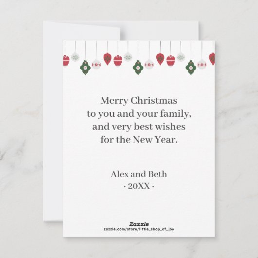 Frohe Weihnachten Niedlich Gingerbread Man (Rückseite)