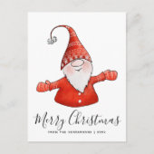 Frohe Weihnachten Niedlich Gnome Modern (Vorderseite)