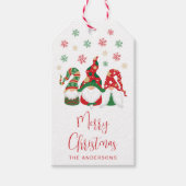 Frohe Weihnachten Niedlich Gnomes Urlaub Geschenkanhänger (Vorderseite)