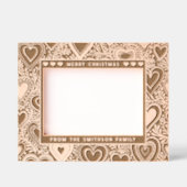 Frohe Weihnachten Niedlich Heart & Foliage Familie Geätzte Rahmen (Vorderseite)