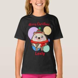 Frohe Weihnachten Niedlich Kawaii Freundlicher Ige T-Shirt