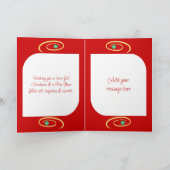 Frohe Weihnachten niedlich lächelnd Katze baubles  (Innenseite)