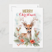 Frohe Weihnachten Niedlich Liebe Deer Winter Funny (Vorne/Hinten)