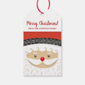 Frohe Weihnachten Niedlich Name Party Geschenkanhänger (Rückseite)