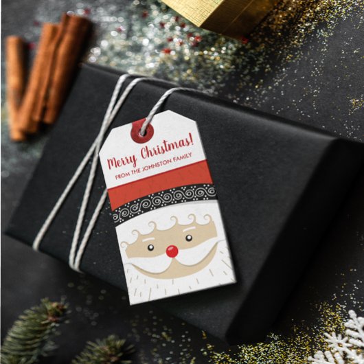 Frohe Weihnachten Niedlich Name Party Geschenkanhänger