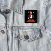 Frohe Weihnachten Niedlich Pinguin Button (Beispiel)
