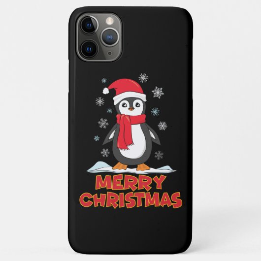 Frohe Weihnachten Niedlich Pinguin Case-Mate iPhone Hülle (Rückseite)