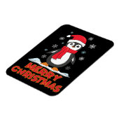 Frohe Weihnachten Niedlich Pinguin Magnet (Linke Seite)