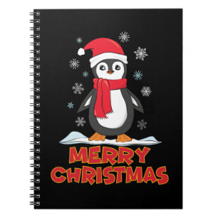 Frohe Weihnachten Niedlich Pinguin Notizblock