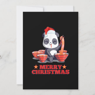 Frohe Weihnachten Niedlich Ramen Panda japanische  Einladung