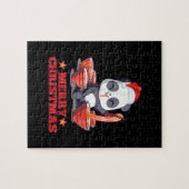 Frohe Weihnachten Niedlich Ramen Panda japanische Puzzle (Horizontal)