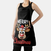 Frohe Weihnachten Niedlich Rentier Familienurlaub  Schürze (InSitu)