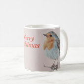"Frohe Weihnachten" niedlich Robin Kaffeetasse (VorderseiteRechts)