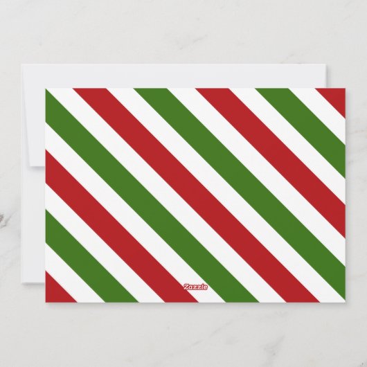 Frohe Weihnachten Niedlich Rot und Grün Gnomes (Rückseite)