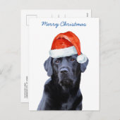 Frohe Weihnachten Niedlich Santa Dog Labrador (Vorne/Hinten)