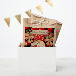 Frohe Weihnachten Niedlich Santa Red Traditionelle Geschenktütchen