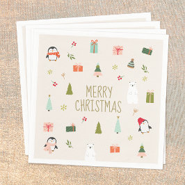 Frohe Weihnachten, Niedlich Serviette