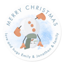 Frohe Weihnachten Niedlich Snowman Cartwheel von N